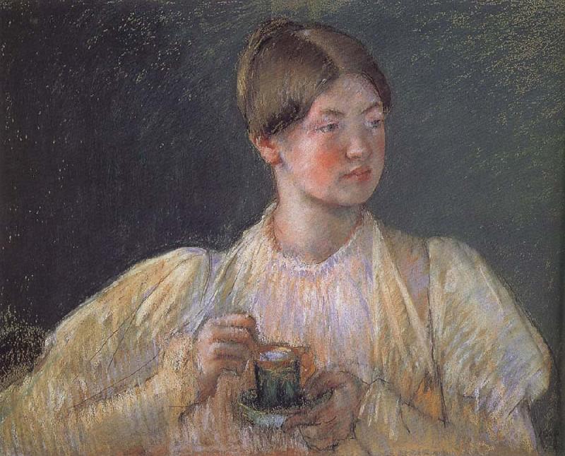 Mary Cassatt Hot chocolate France oil painting art